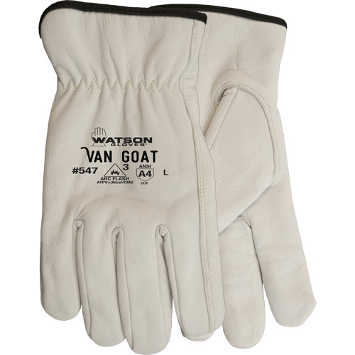Gants de travail r&eacute;sistants aux coupures Van Goat, Grand, 36 cal/cm², Niveau 3, NFPA 70E Sécurité Médic