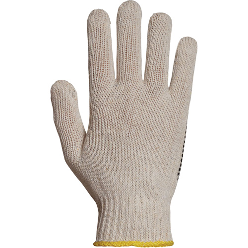 Gant en tricot avec pois de PVC Sure Grip, Poly/coton, Un c&ocirc;t&eacute;, Calibre 7, T-petit Sécurité Médic