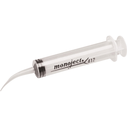 Monoject&reg; 412 Curved Tip Irrigating Syringes, 12 cc Sécurité Médic