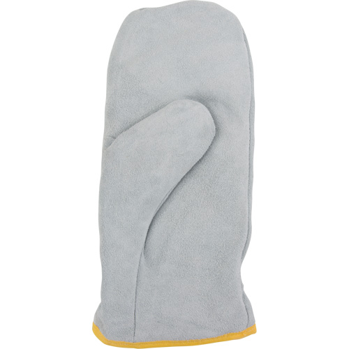 Mitaines dhiver en grain fendu doubl&eacute;es de boa, Taille Taille unique, Mitaine Sécurité Médic