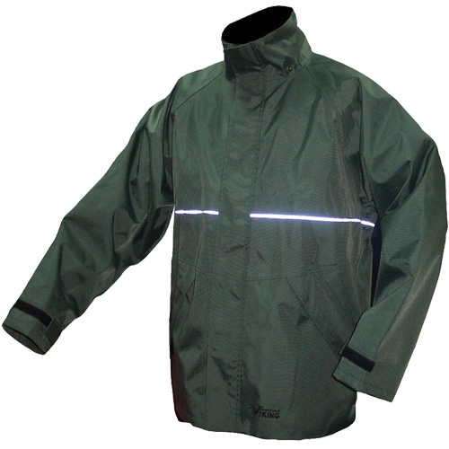 Manteau imperm&eacute;able Journeyman, Nylon, Moyen, Vert Sécurité Médic