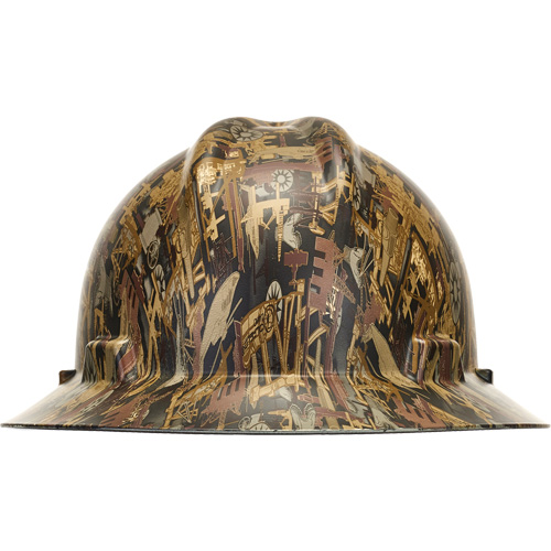 Casque de s&eacute;curit&eacute; &agrave; bordure compl&egrave;te Hydro Dip V-Gard, R&eacute;pond aux normes CSA type 1, Suspension Rochet, Non ventil&eacute; Sécurité Médic