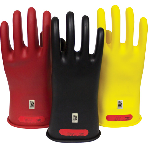 Gants en caoutchouc pour travaux &eacute;lectriques Arcguard, Taille 8, 10" lo Sécurité Médic
