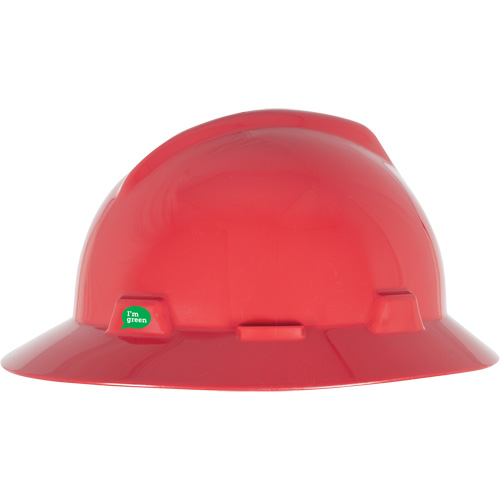 V-Gard&reg; GREEN Slotted Full Brim Hard Hat, Meets CSA Type 1, Ratchet Suspension Sécurité Médic