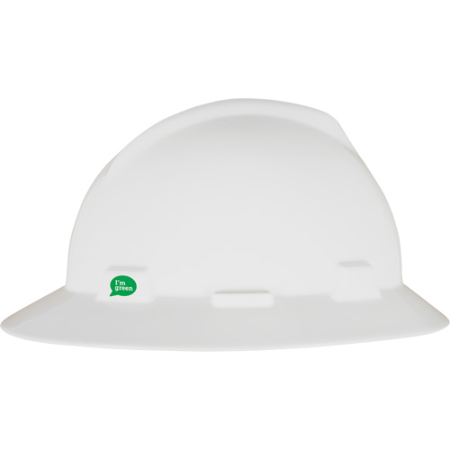 V-Gard&reg; GREEN Slotted Full Brim Hard Hat, Meets CSA Type 1, Ratchet Suspension Sécurité Médic