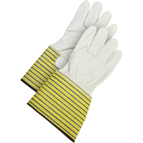 Classic Fitter's Gloves, Large, Grain Cowhide Palm, Fleece Inner Lining Sécurité Médic