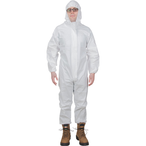 Premium Hooded Coveralls, 4X-Large, White, Microporous Sécurité Médic