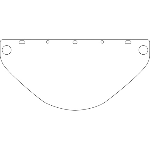 Dynamic Universal Fit Safety Visor, Polycarbonate, Clear Tint Sécurité Médic