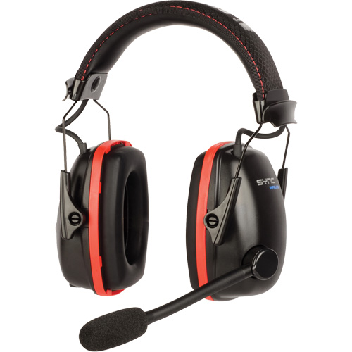 Wireless Hearing Protector Earmuffs with Bluetooth&reg; Audio, Headband Style, 25 dB Sécurité Médic