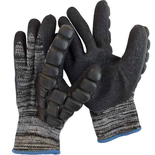 Gants antichocs enduits pour le martelage, 8/Moyen, Paume en Synth&eacute;tique, Poignet &eacute;lastique Sécurité Médic