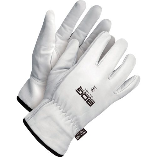 Gants de conducteur classiques r&eacute;sistant &agrave; la perforation, Grand, Paume en Cuir fleur de ch&egrave;vre, Thinsulate Sécurité Médic