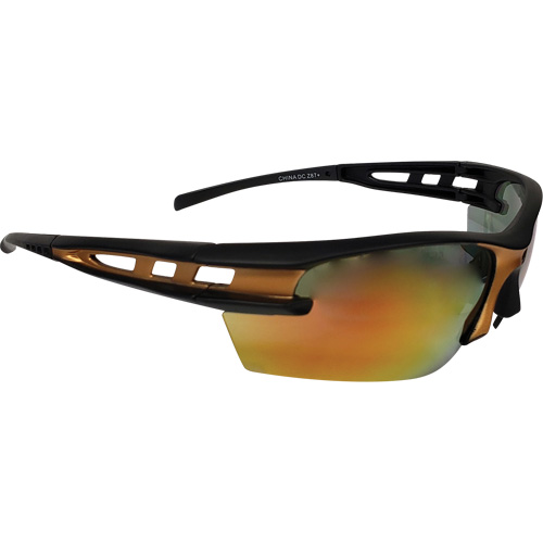 Mango Safety Glasses, Orange Mirror Lens, Meets/Exceeds CSA Z94.3 Sécurité Médic