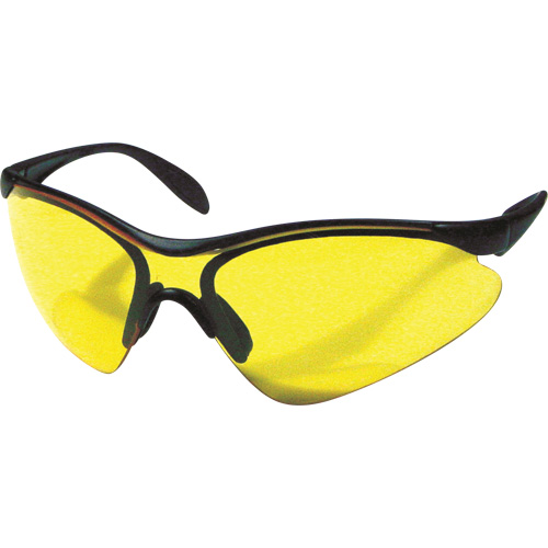 Lunettes de s&eacute;curit&eacute; Miranda, Lentille Jaune, Anti-&eacute;gratignures, R&eacute;pond ou surpasse la norme CSA Z94.3 Sécurité Médic