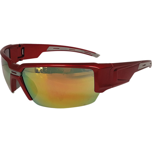 Lunettes de s&eacute;curit&eacute; Hartley, Lentille Rouge, R&eacute;pond ou surpasse la norme CSA Z94.3 Sécurité Médic