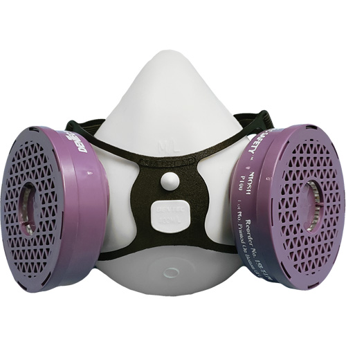 Comfort-Air&reg; 400Nx Black Half Mask without Exhalation Valve P100 Kit, Elastomer/Rubber, Small/Medium Sécurité Médic