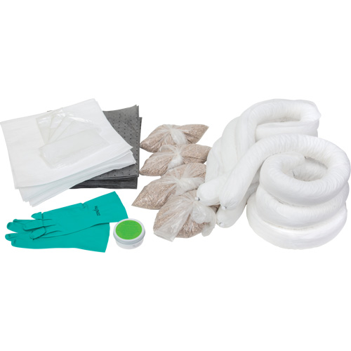 Spill Kit, Oil Only/Universal, Overpack, 20 US gal. Absorbancy Sécurité Médic
