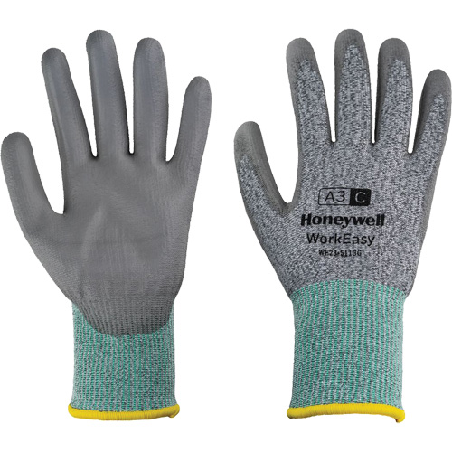 Gants de protection contre les coupures WorkEasy, Taille 6/T-petit, Calibre 13, Rev&ecirc;tement Polyur&eacute;thane, Enveloppe en PEHP/Fibre de verre, ASTM ANSI niveau A3/EN 388 niveau C Sécurité Médic
