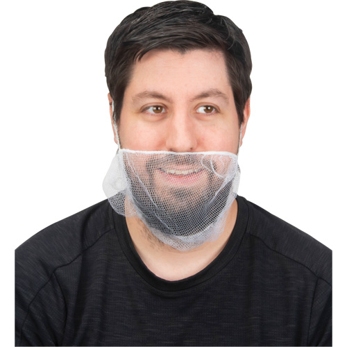 Beard Nets, Nylon, White Sécurité Médic