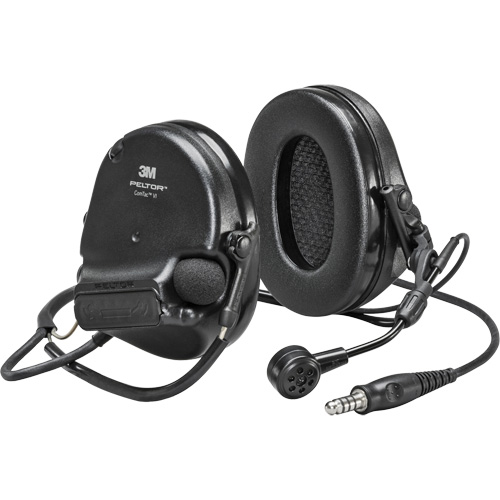 Casque VI NIB avec fils de sortie unique Peltor ComTac, Style Cordon cervical, 22 dB Sécurité Médic