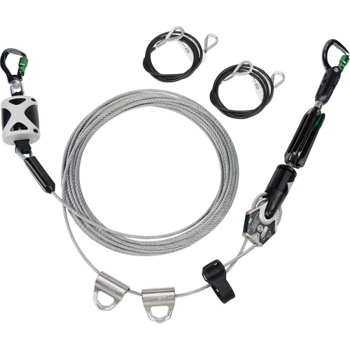 Temporary Horizontal Lifeline, Galvanized Cable Sécurité Médic