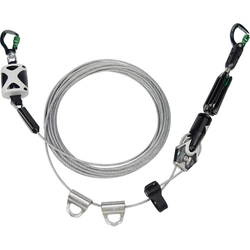 Temporary Horizontal Lifeline, Galvanized Cable Sécurité Médic