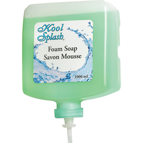 Savon apaisant &agrave; l'alo&egrave;s Kool Splash, Mousse, 1000 ml, Parfum&eacute; Sécurité Médic