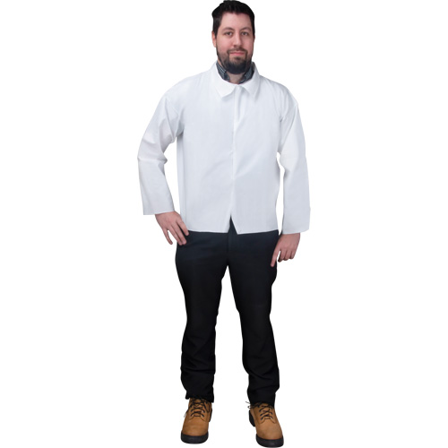 Chemise jetable, Microporeux, Petit, Blanc Sécurité Médic