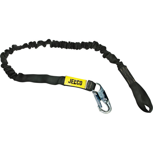Arc Flash Shock Absorbing Lanyard, 6', Locking Snap Hook Center, Choke-Off Loop Leg Ends, Nylon Sécurité Médic