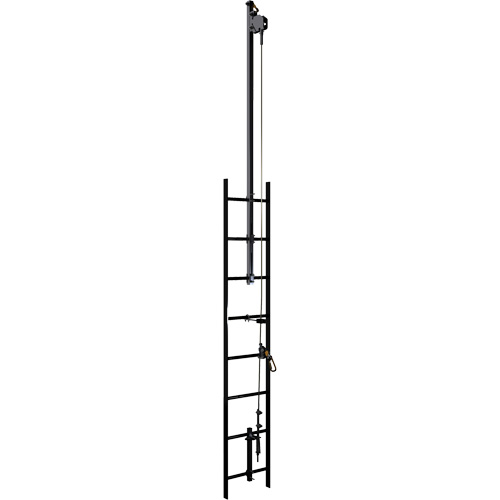Lad-Saf Cable Vertical Safety System Climb Extension Bracketry, Galvanized Steel Sécurité Médic