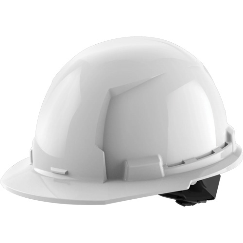 Casque de s&eacute;curit&eacute; &agrave; bordure avant, R&eacute;pond aux normes CSA type 1, Suspension Rochet, Non ventil&eacute; Sécurité Médic