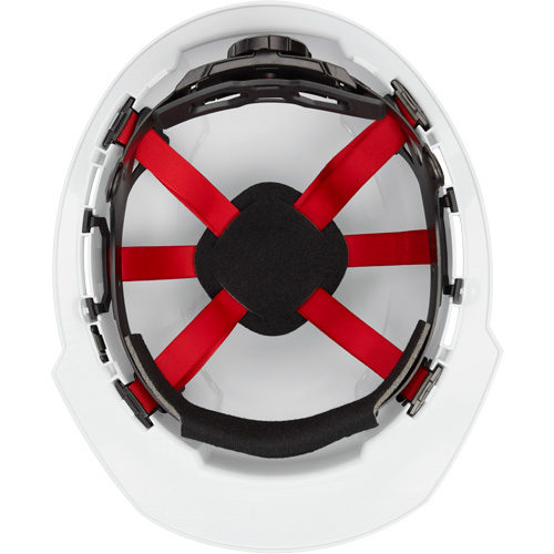 Casque de s&eacute;curit&eacute; &agrave; bordure avant, R&eacute;pond aux normes CSA type 1, Suspension Rochet, Ventil&eacute; Sécurité Médic
