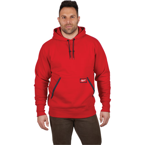 Heavy-Duty Pullover Hoodie, Men's, Small, Red Sécurité Médic