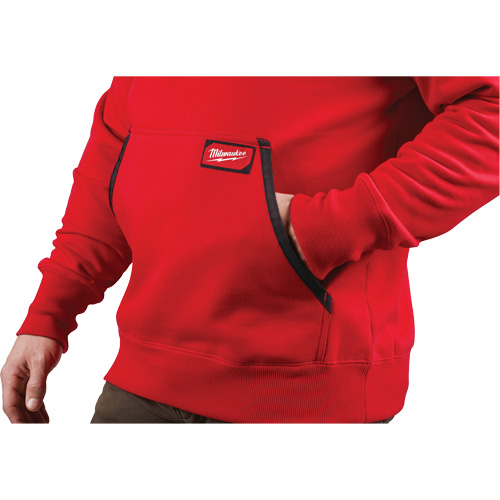 Heavy-Duty Pullover Hoodie, Men's, Small, Red Sécurité Médic