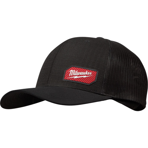 Casquette &agrave; patte pressionn&eacute;e GridIron, Noir, Coton/Nylon/Polyester Sécurité Médic