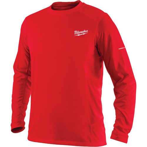 T-shirt &agrave; manches longues Workskin, Hommes, Petit, Rouge Sécurité Médic