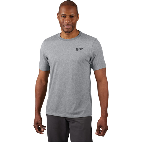 Hybrid Work Tee Shirt, Men's, Small, Grey Sécurité Médic