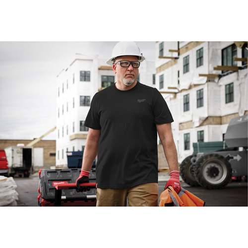 T-shirt de travail hybride, Hommes, Petit, Noir Sécurité Médic