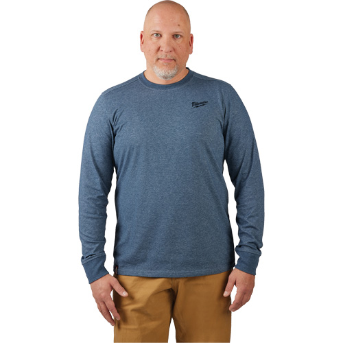 T-shirt de travail hybride, Hommes, Petit, Bleu Sécurité Médic