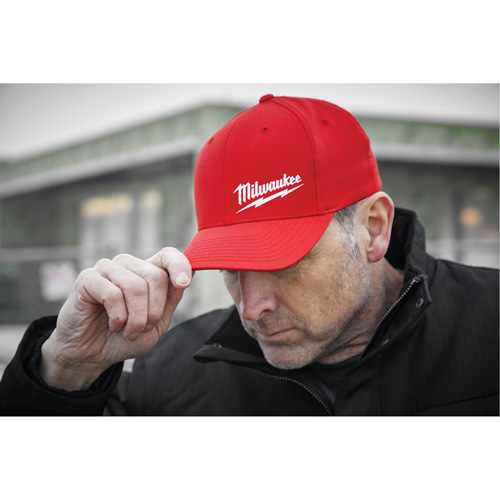 Casquette ajust&eacute;e Flexfit, Rouge, Poly-coton Sécurité Médic