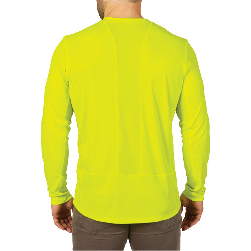 Chandail l&eacute;ger &agrave; haute visibilit&eacute; Workskin, Hommes, Petit, Jaune Sécurité Médic