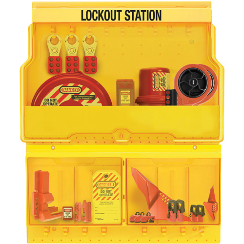 Station de cadenassage pour vannes et appareils &eacute;lectriques de luxe et de qualit&eacute; sup&eacute;rieure, Cadenas Aucune, Capacit&eacute; de 32, Cadenas Non compris Sécurité Médic