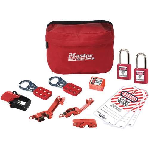 Standard Lockout Kit with Zenex Thermoplastic Locks, Electrical Kit, 13 Components Sécurité Médic