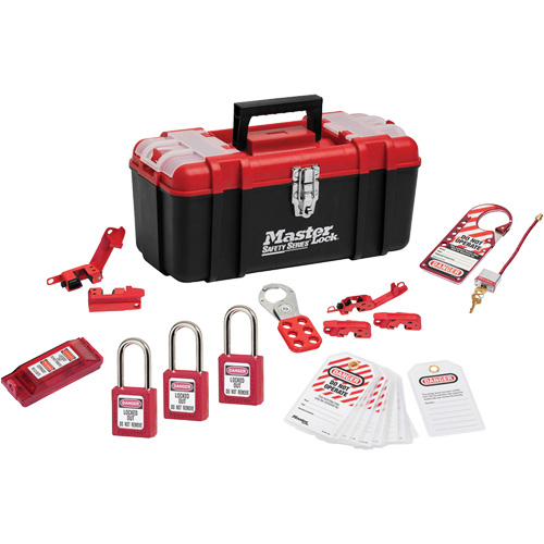 Standard Lockout Kit with Zenex Thermoplastic Locks, Electrical Kit, 14 Components Sécurité Médic