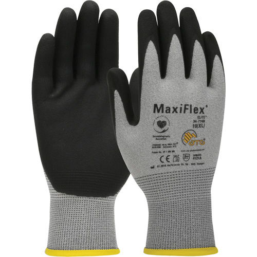ATG MaxiFlex&reg; Elite Ultra Lightweight Touchscreen Compatible Gloves, Large, Nitrile Coating, 18 Gauge, Nylon Shell Sécurité Médic