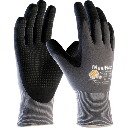Gants compatibles avec les &eacute;crans tactiles ATG MaxiFlex Endurance, T-petit, R&ecirc;vetement Nitrile, Calibre 15, Enveloppe en Nylon/Lycra Sécurité Médic
