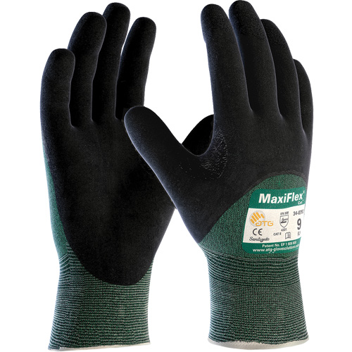 Gants sans coutures r&eacute;sistant aux coupures ATG MaxiFlex Cut, Taille Grand, Calibre 15, Rev&ecirc;tement Nitrile, Enveloppe en Fil technique, ASTM ANSI niveau A2/EN 388 niveau 3/EN 388 niveau B Sécurité Médic