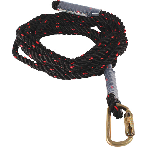 Dynamic Vertical Rope Lifeline with Carabiner Sécurité Médic