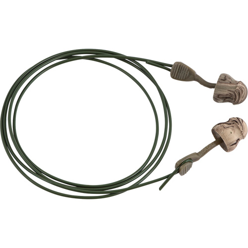 Glide&reg; Camo Foam No-Roll Twist-In Earplugs, Bulk - Box, Corded Sécurité Médic