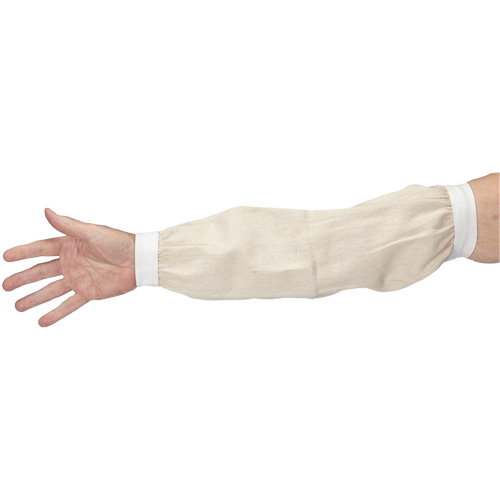 Sleeves, 18", Cotton, White Sécurité Médic