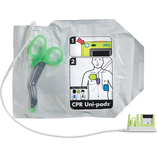 &eacute;lectrodes RCR pour adultes & enfants Uni-Padz, Zoll AED 3 Pour, Classe 4 Sécurité Médic